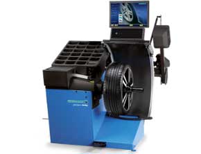 fully automatic diagnostic wheel balancer