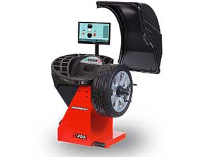 semi automatic laser monitor wheel balancer