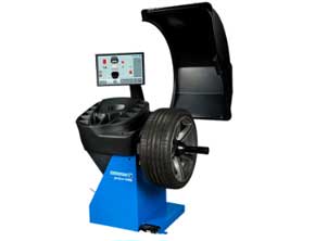 semi automatic touch screen wheel balancer