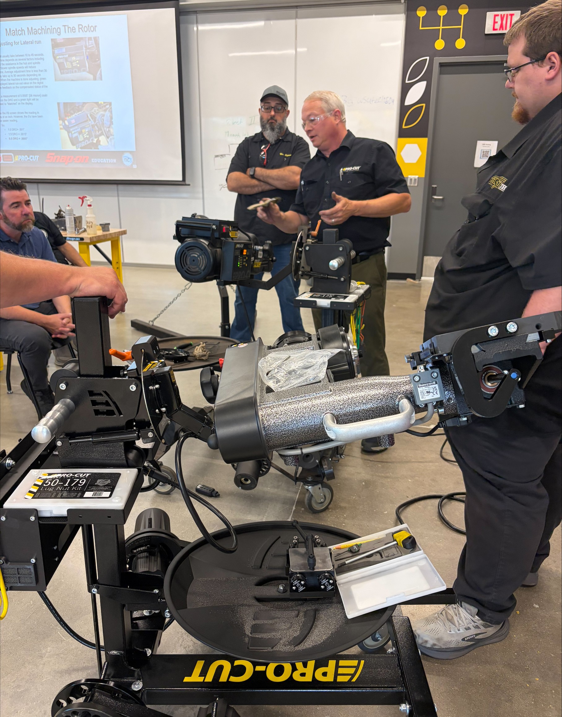 Training Course Attendees with Pro-Cut Equipment